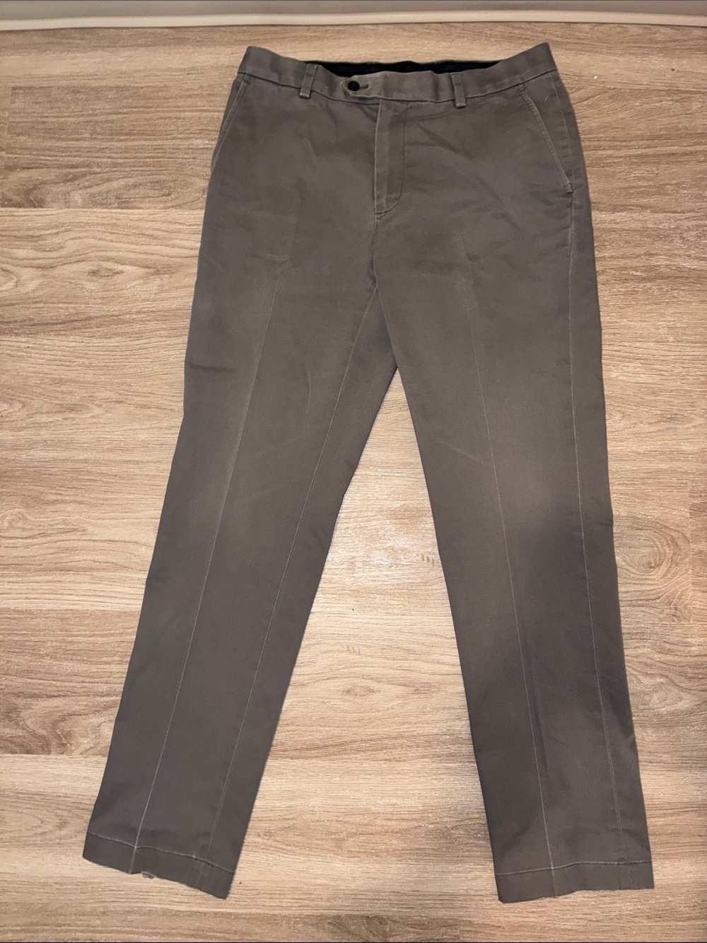 Brooks Brothers Advantage Chino Milano W33 L32 Gray Slim